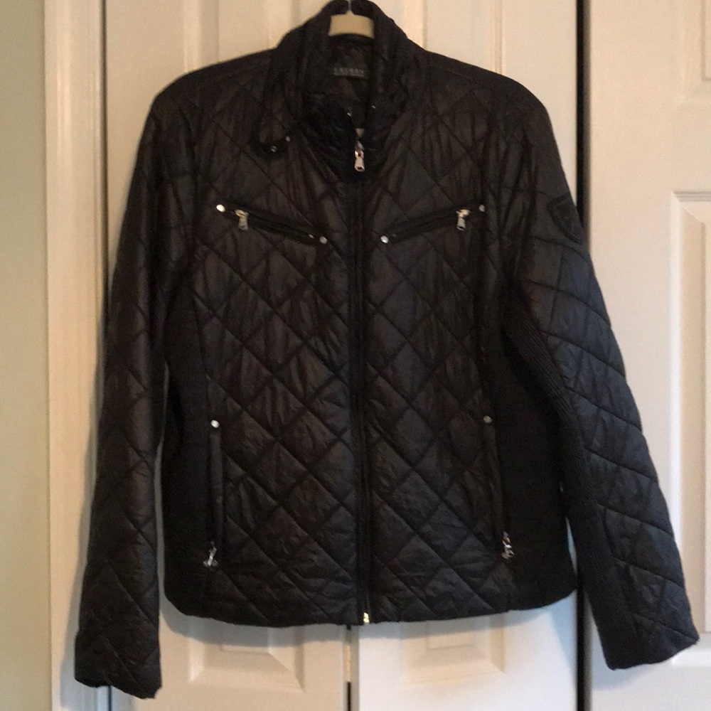 LAUREN Ralph Lauren Black Quilted Jacket